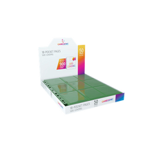 Gamegenic Sideloading 18-Pocket Pages Green - Display 50 Hojas