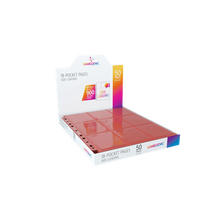Gamegenic Sideloading 18-Pocket Pages Red - Display 50 Hojas
