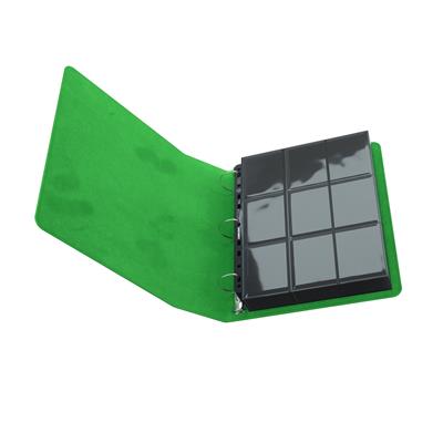 Gamegenic Prime D-Ring-Binder Green - Carpeta Anillas Premium Verde para Cartas