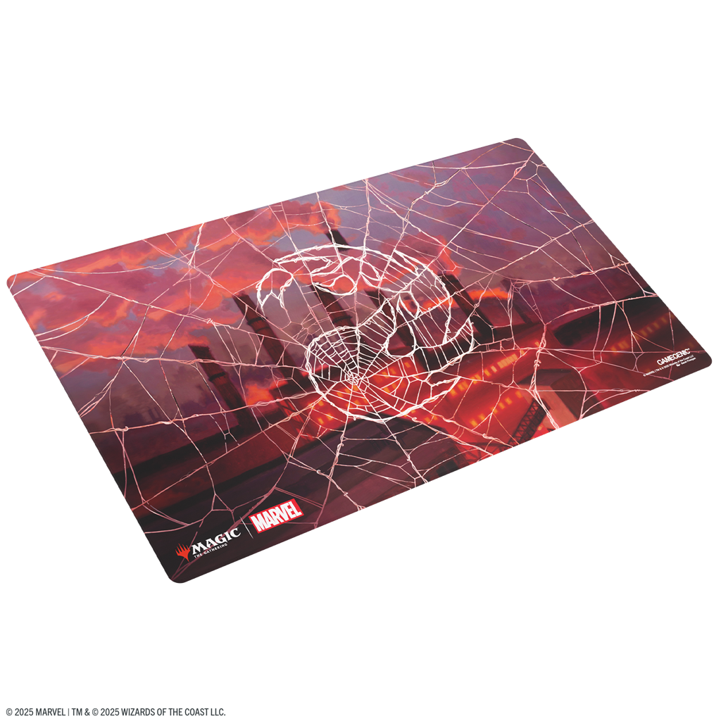 MTG Marvel's Spider-Man Playmat - Spider-Man Mountain - Tapete de Juego Magic: The Gathering