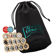 Arkham Horror: Chaos Tokens + 15 Token Bag