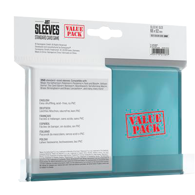 Just Sleeves Value Pack Clear (250 unidades) - Fundas Transparentes Premium
