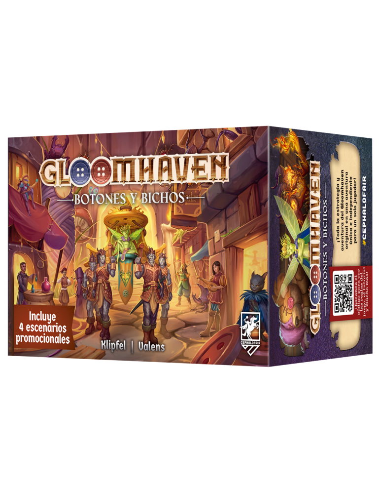 Gloomhaven Botones & Bichos - Juego de Mesa Cooperativo de Aventuras
