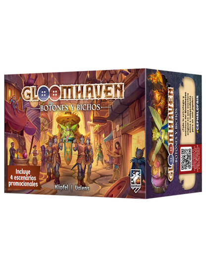 Gloomhaven Botones & Bichos - Juego de Mesa Cooperativo de Aventuras