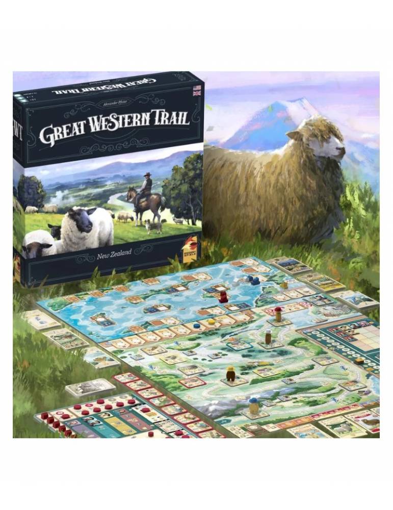 Great Western Trail: Nueva Zelanda - Juego de Mesa Estratégico