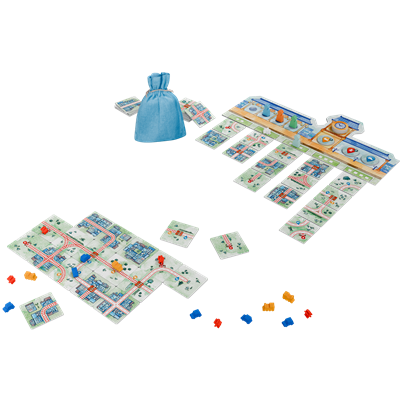 Railroad Tiles - Juego de Mesa de Construcción de Rutas Ferroviarias