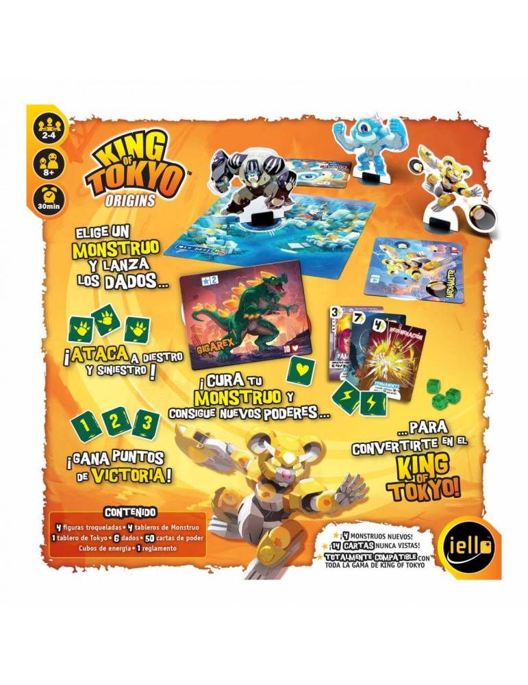 King of Tokyo: Origins - Juego de Mesa