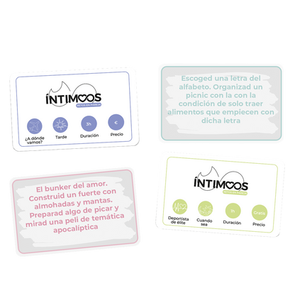 Íntimoos: retos en pareja