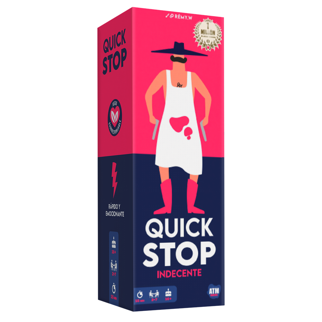 Quick Stop Indecente - Juego de Cartas Party Game