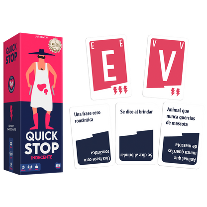 Quick Stop Indecente - Juego de Cartas Party Game