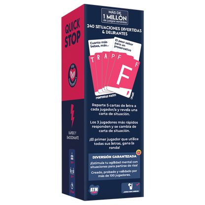 Quick Stop Indecente - Juego de Cartas Party Game