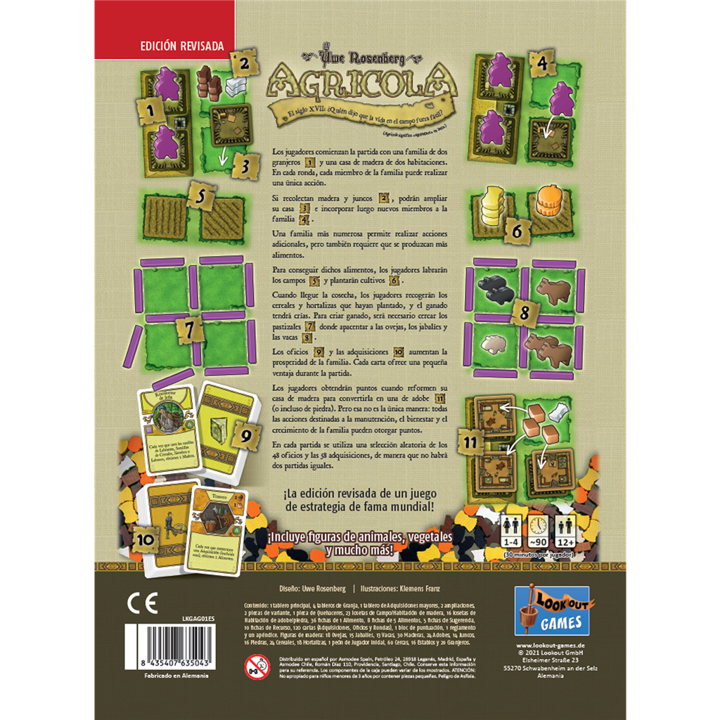 Agricola - Juego de Mesa de Gestión Agrícola Asmodee