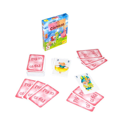 Los 10 Cerditos - Juego de Cartas Familiar