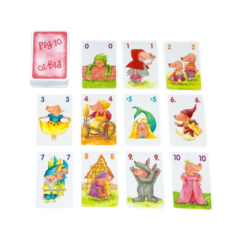 Los 10 Cerditos - Juego de Cartas Familiar