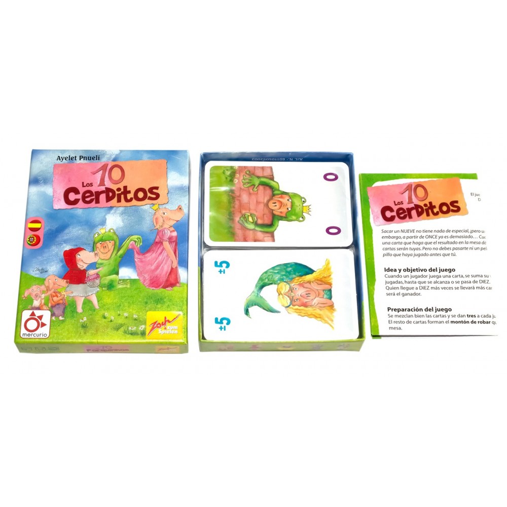 Los 10 Cerditos - Juego de Cartas Familiar