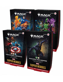 Pack Commander Marvel Super Heroes — 4 Mazos