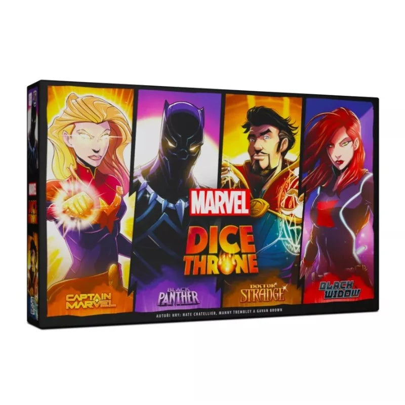 Marvel Dice Throne: Capitana Marvel, Black Panther, Doctor Strange, Viuda Negra