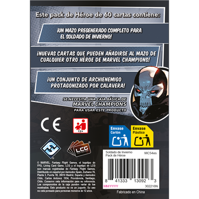 Marvel Champions: Winter Soldier - Pack de Héroe en Castellano