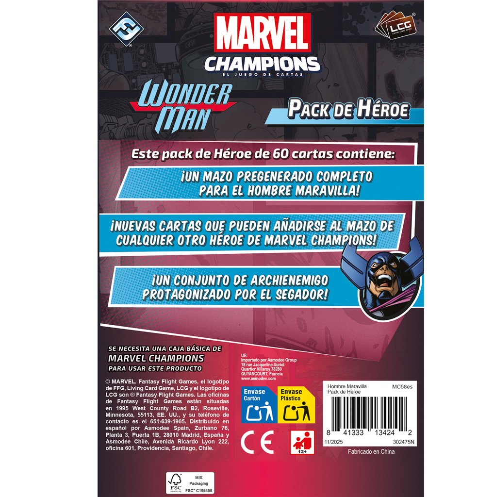 Marvel Champions Wonder Man - Pack de Héroe