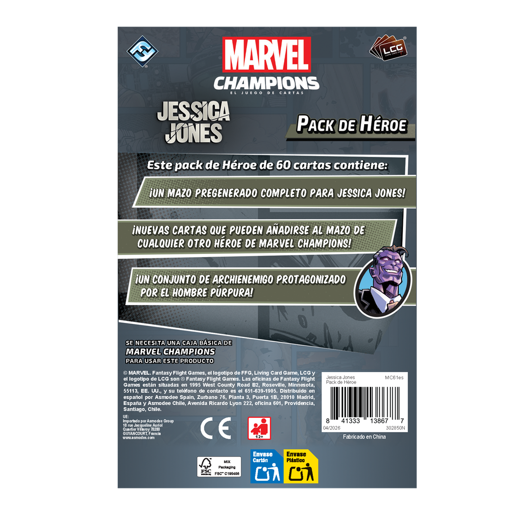 Marvel Champions: Pack de Héroe Jessica Jones