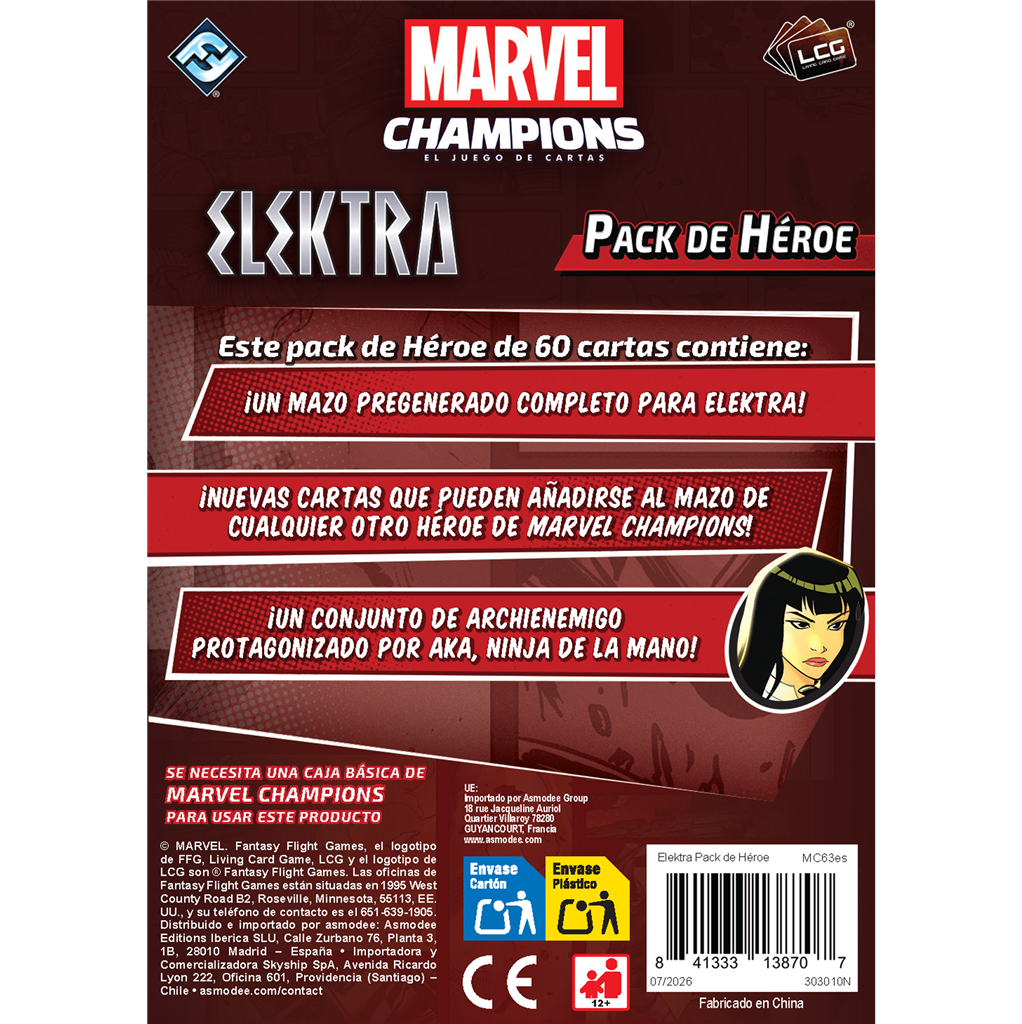 Elektra Hero Pack – Marvel Champions LCG
