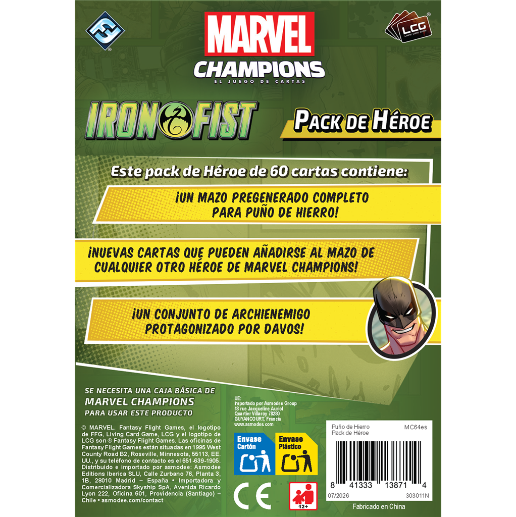 Iron Fist Hero Pack – Marvel Champions LCG