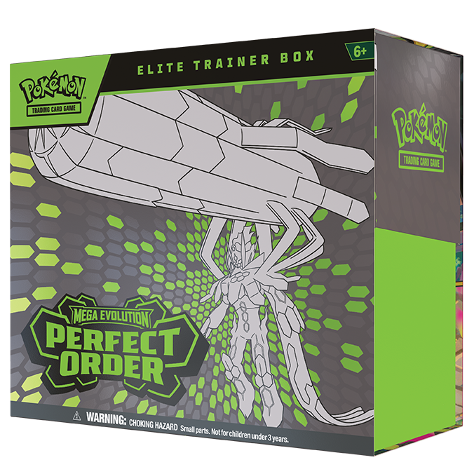 Pokémon JCC: Elite Trainer Box de Megaevolución - Perfect Order (Inglés)