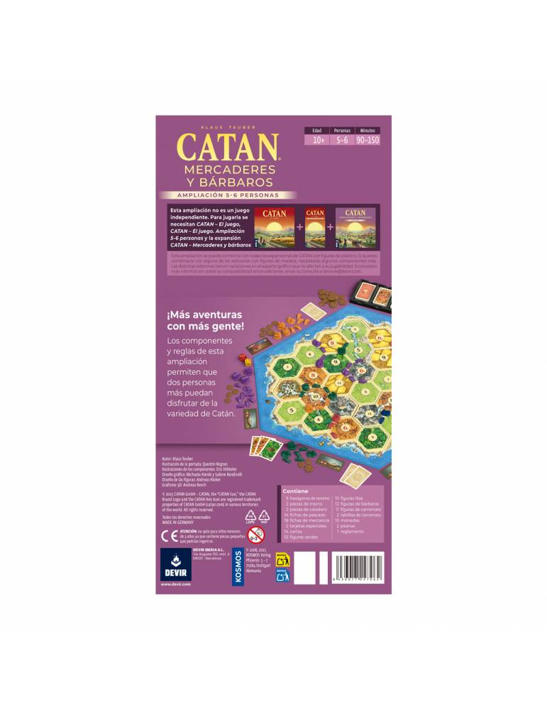 Catán: Mercaderes y Bárbaros - Expansión 5-6 Jugadores