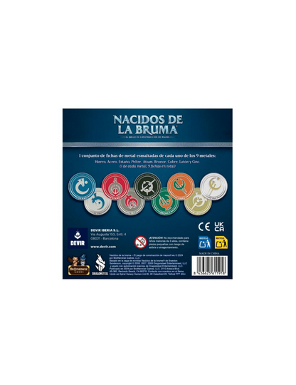 Nacidos de la Bruma - Fichas de Metal Premium