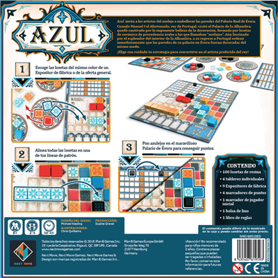 Azul - Juego de Mesa Estratégico de Azulejos
