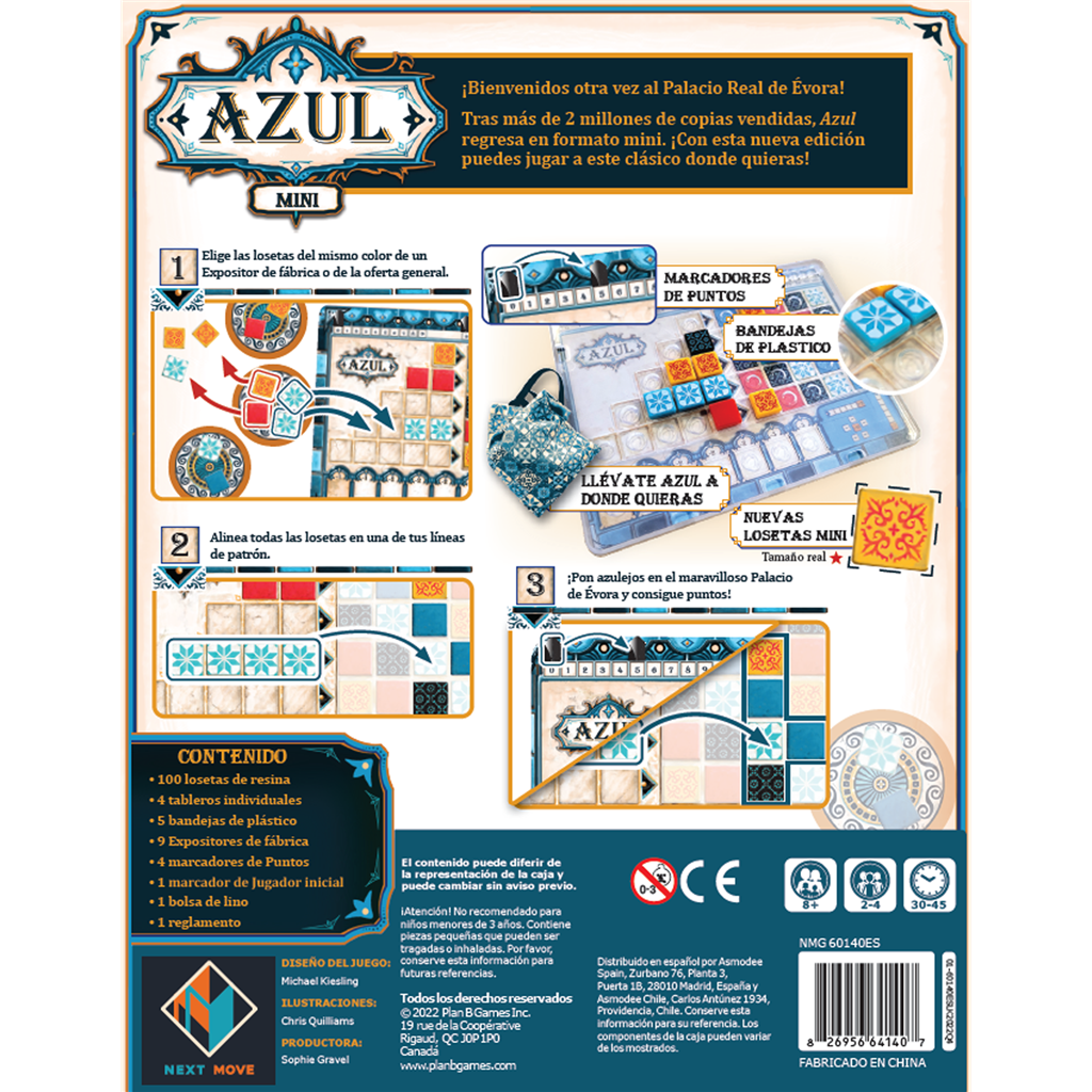 Azul mini - Juego de Mesa de Estrategia