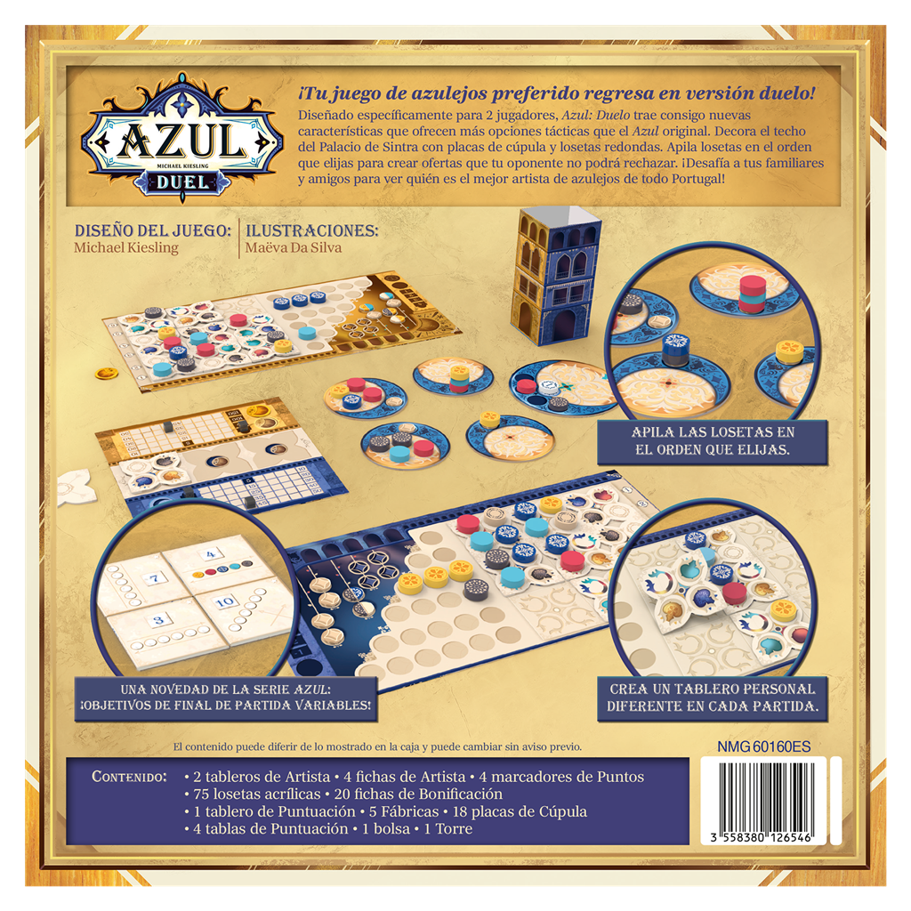 Azul Duel - Juego de Mesa Estratégico para 2 Jugadores