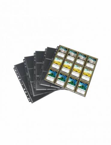 Gamegenic 24-Pocket Sideloading Pages Black - Pack 10 Hojas