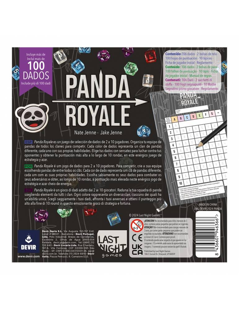 Panda Royale - Juego de Mesa