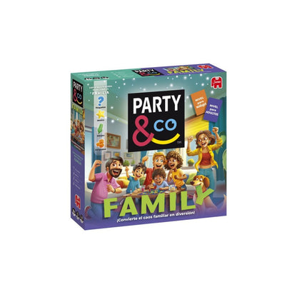 Party & Co Family - Juego de Mesa Familiar de Preguntas y Pruebas