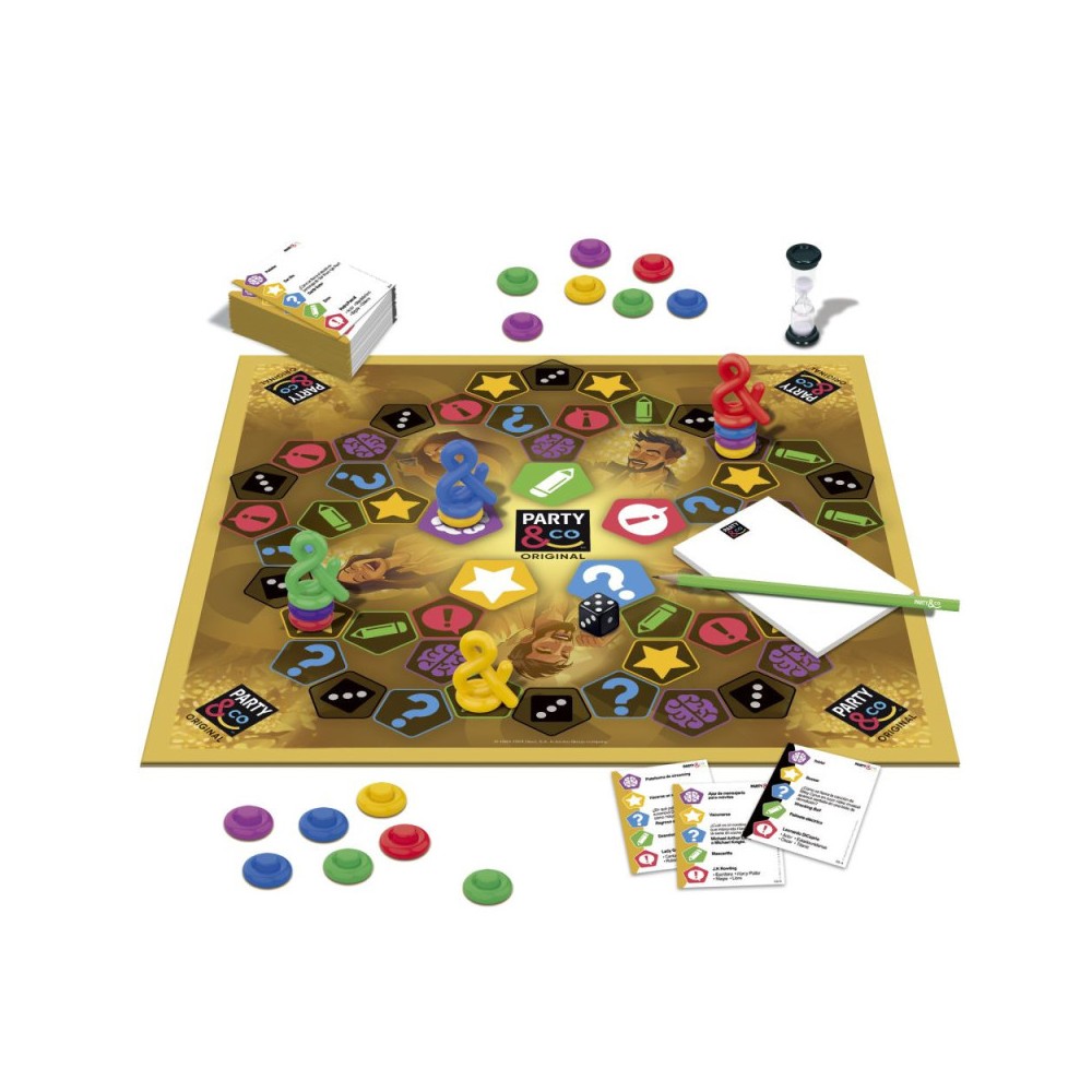 Party & Co Original - Juego de Mesa de Preguntas y Pruebas para Adultos