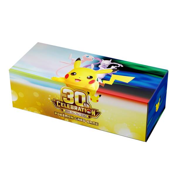 Caja para cartas Pokémon 30th Celebration Long Card Box · Edición limitada
