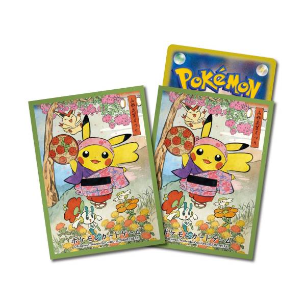 Fundas Pokémon Hanagasa Festival · Verde · 64 unidades · Edición limitada