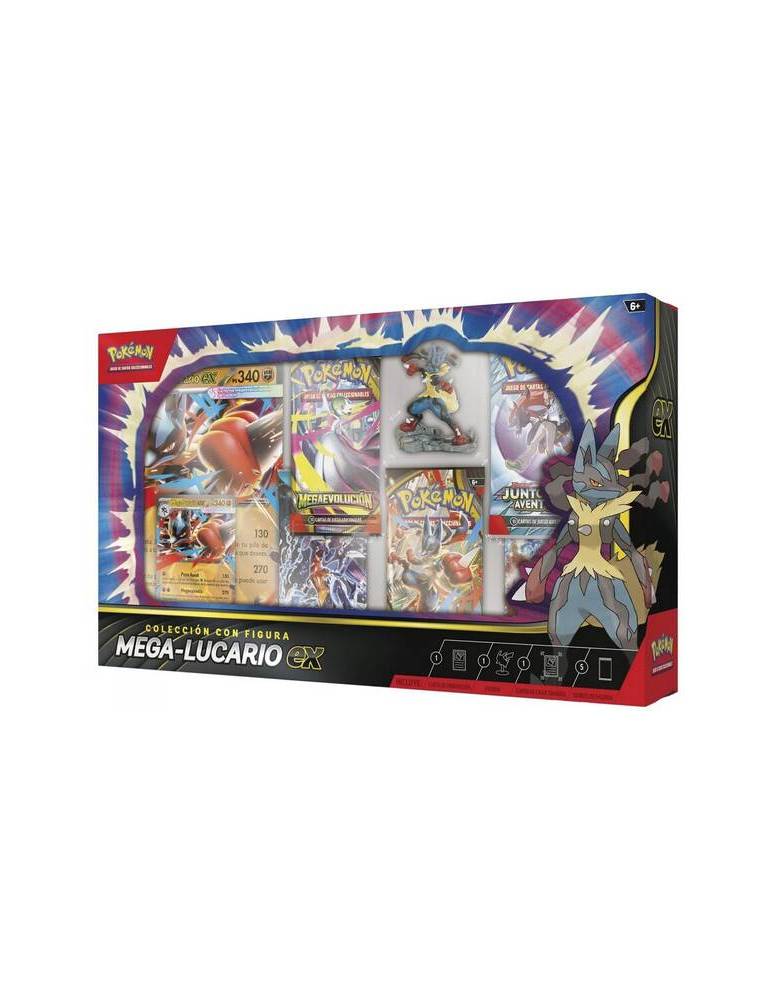 Pokémon JCC: Colección con figura Mega-Lucario ex