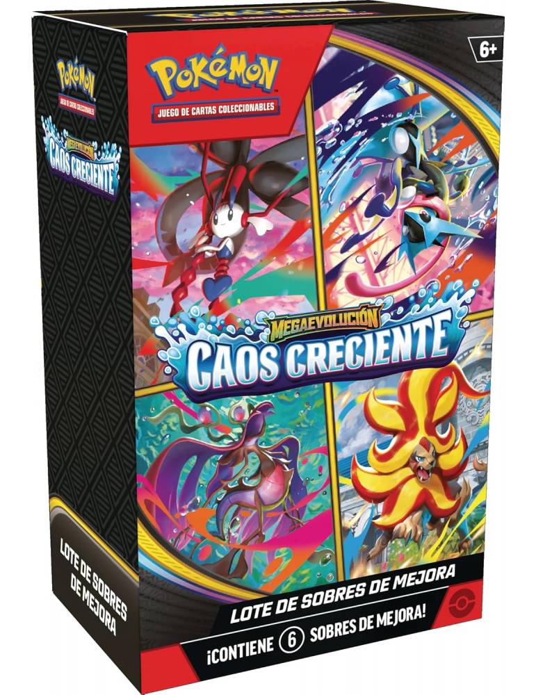 Pokémon JCC: Lote de sobres de mejora de Megaevolución-Caos Creciente
