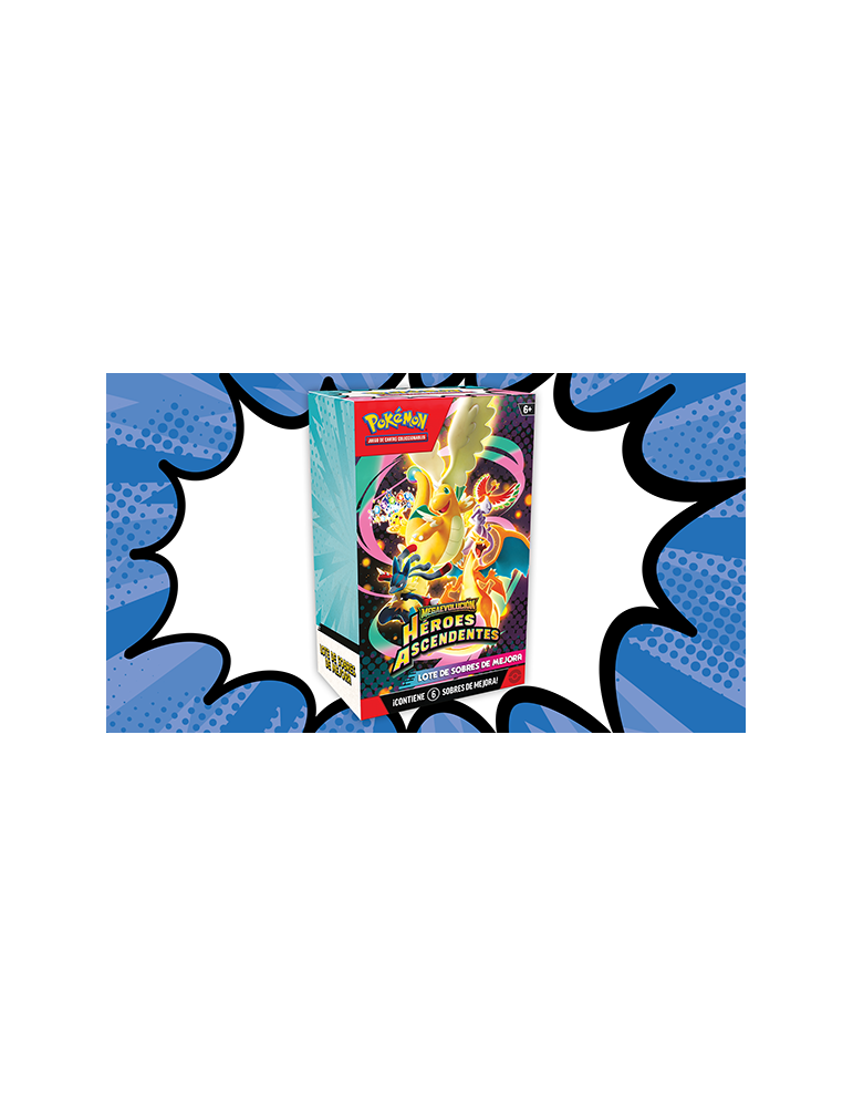 Pokémon JCC: Lote de sobres de mejora de Megaevolución-Héroes Ascendentes (Castellano)