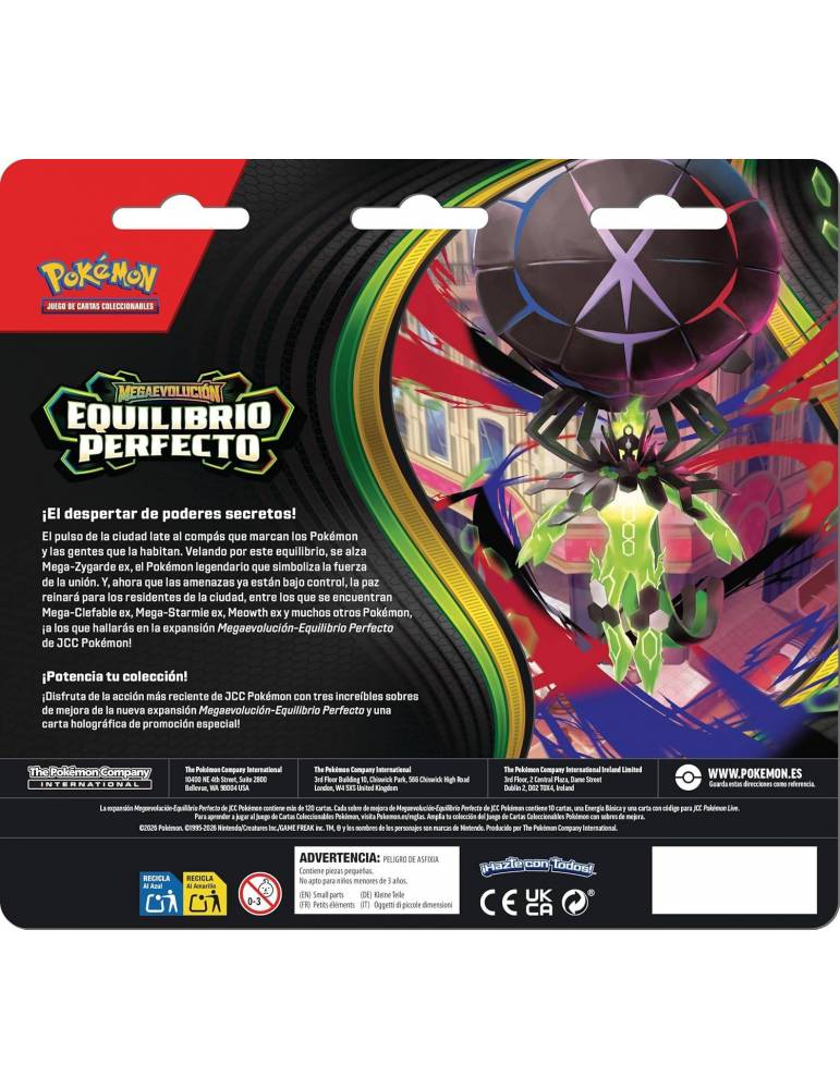 Pokémon JCC: Pack de 3 sobres Megaevolución-Equilibrio Perfecto