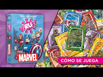 Virus MARVEL - Juego de Mesa de Cartas con Superhéroes Marvel