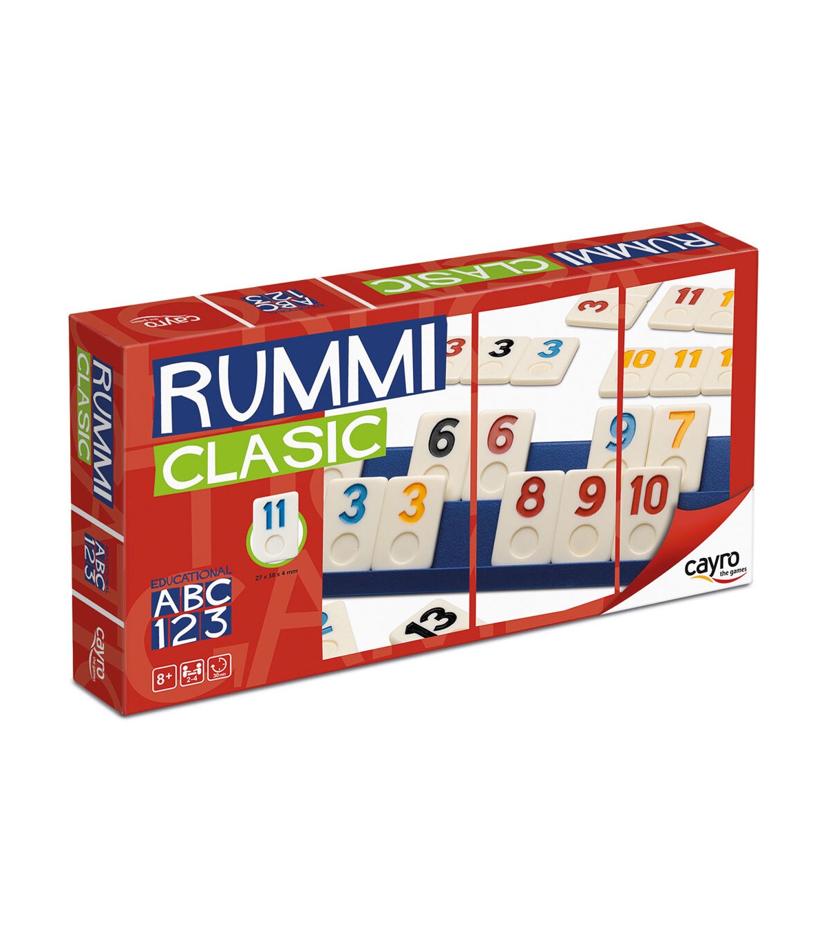 Rummi Clásic 4 Jugadores - Juego de Mesa Familiar