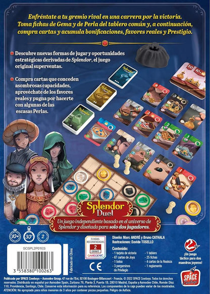 Splendor Duel - Juego Mesa Estrategia 2 Jugadores Gemas