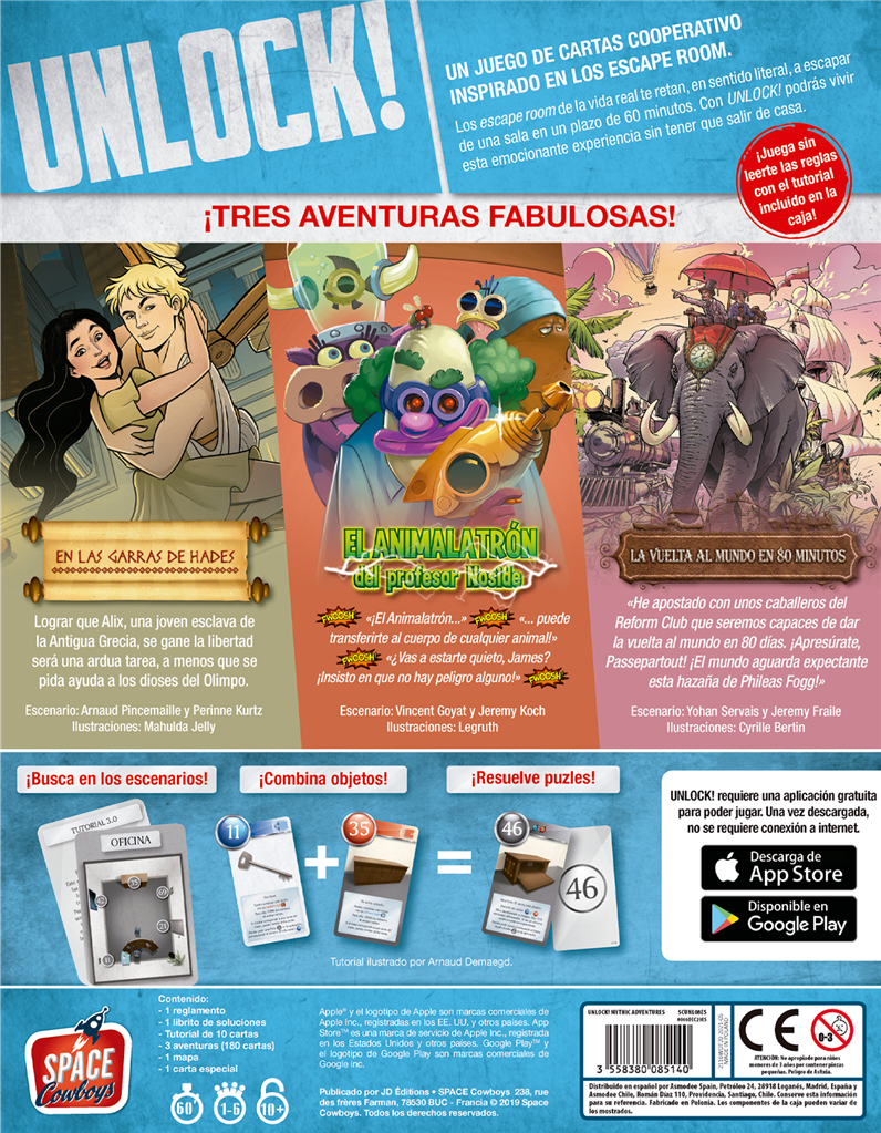 Unlock! Mythic Adventures - Juego de Escape Room Cooperativo