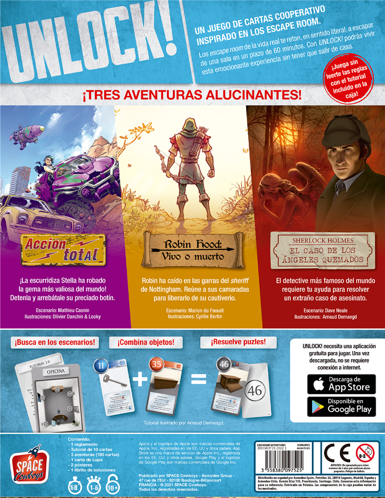 Unlock! Legendary Adventures - Juego de Escape Room Cooperativo