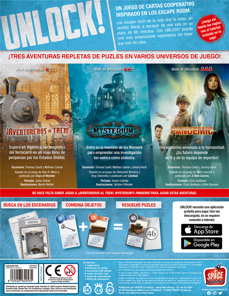 Unlock! Game Adventures - Juego de Escape Room Cooperativo