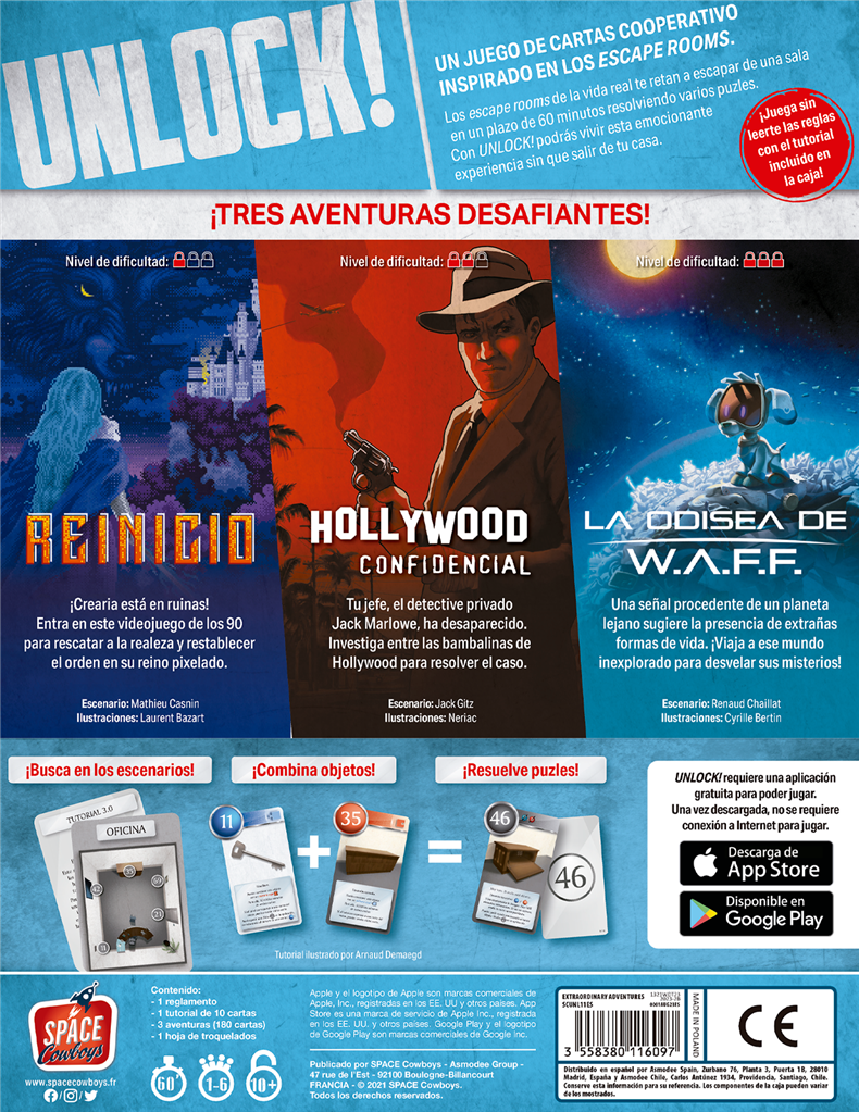 Unlock! Extraordinary Adventures - Juego de Escape Room Cooperativo