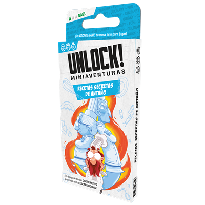 Unlock! Mini Recetas secretas de antaño - Juego de Escape de Cartas